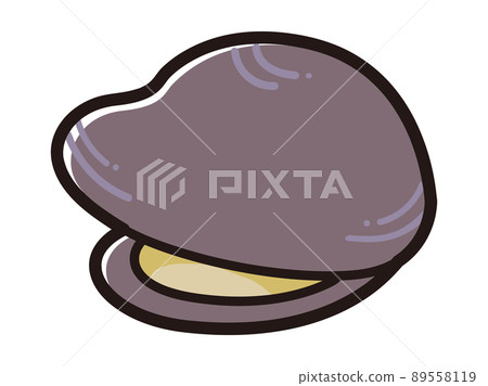 Illustration of freshwater clam 89558119