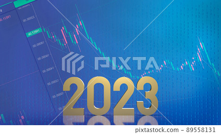 number 2023 gold on business background 3d rendering number 2023 gold on business background 3d rendering 89558131