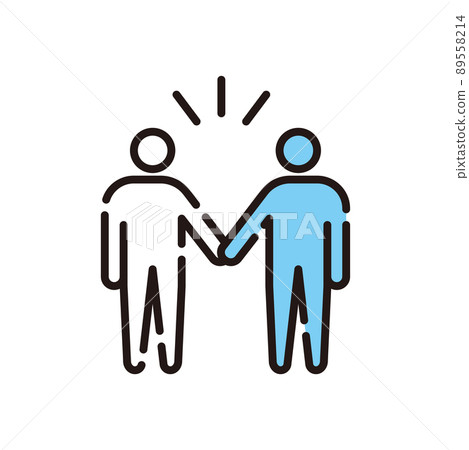 Handshake: Holding hands Handshake: Holding hands 89558214