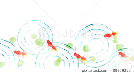 金魚漩渦日本圖案背景 89559233