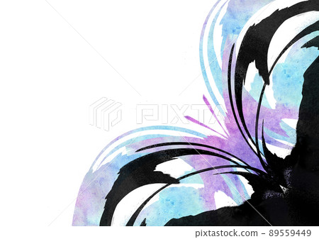 蝴蝶蝴蝶剪影 sumi-e 水墨畫背景紋理 89559449