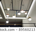 Light fixture suspended from the ceiling 89560213