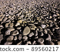 endless pile of gray stones 89560217