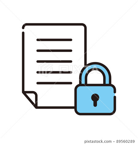 Documents Secret Security [Business Icon Series] 89560289