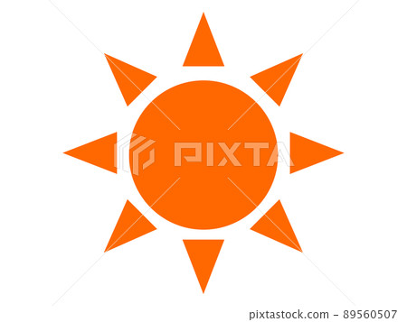 Simple sun illustration 4 - Stock Illustration [89560507] - PIXTA