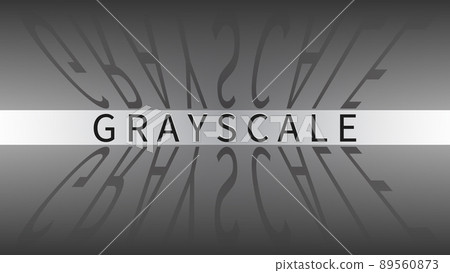 Banner of Grayscale Corporation with shadows on gray background. Leader company buying bitcoins and other digital currencies and pushing the market upwards. 89560873