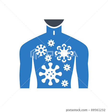 Infection related vector glyph icon - Stock Illustration [89561232] - PIXTA