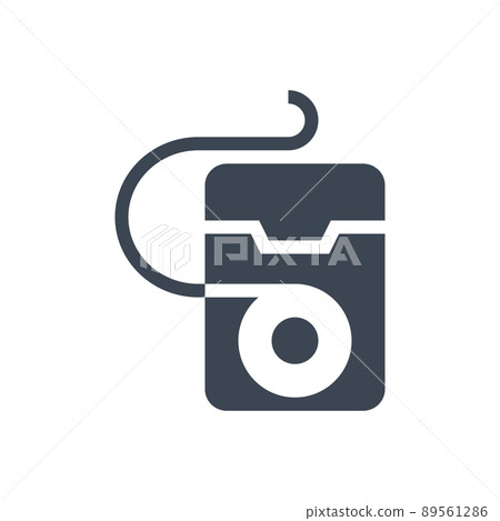 Dental Floss Glyph Icon Dental Floss Glyph Icon 89561286