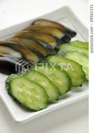 Pickled cucumber and eggplant Pickled cucumber and eggplant 89561331