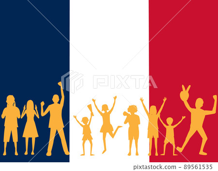 它是支持法國的人們的插圖素材。 89561535