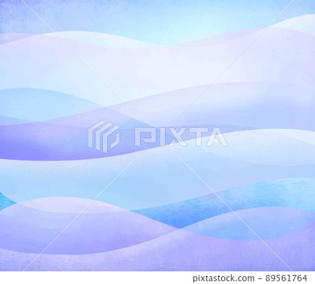 Abstract image of tropical sea shimmering waves in midsummer, beautiful background illustration material of blue and purple 89561764