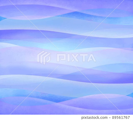 Abstract image of tropical sea shimmering waves in midsummer, beautiful background illustration material of blue and purple Abstract image of tropical sea shimmering waves in midsummer, beautiful background illustration material of blue and purple 89561767