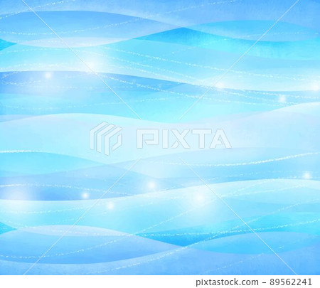 Abstract image of tropical sea shimmering waves, beautiful blue glitter background illustration material Abstract image of tropical sea shimmering waves, beautiful blue glitter background illustration material 89562241