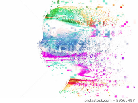 藝術和抽象女性形象插畫 藝術和抽象女性形象插畫 89563497