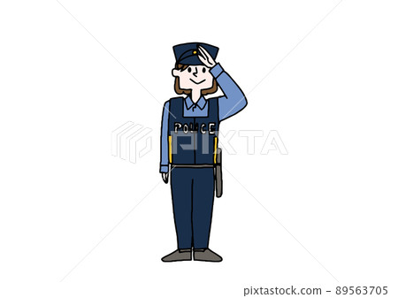 Female police officers, various occupations in which women play an active role, comical handwritten figures, vectors, and color drawings Female police officers, various occupations in which women play an active role, comical handwritten figures, vectors, and color drawings 89563705