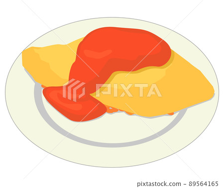 Omelette rice  89564165