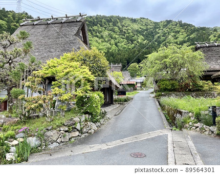 這是一個茅草屋頂的村莊，保留了日本古老鄉村的氛圍。 89564301