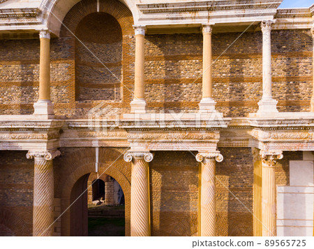 Architectural details of bath gymnasium complex in Sardis, Turkey Architectural details of bath gymnasium complex in Sardis, Turkey 89565725