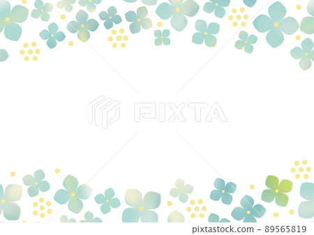 Hydrangea illustration frame Hydrangea illustration frame 89565819
