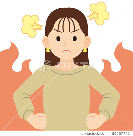 穿著憤怒運動衫的女人 _ 沒有線 穿著憤怒運動衫的女人 _ 沒有線 89567741