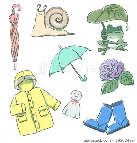 Assortment of mini materials for the rainy season 89568459