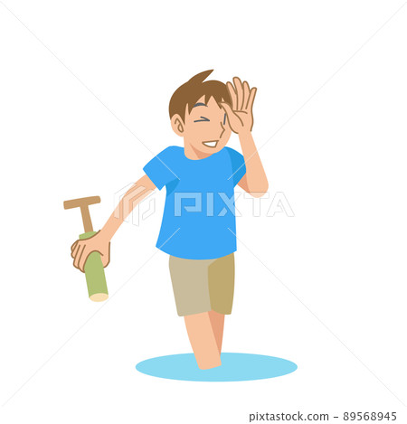 Children playing with water gun Children playing with water gun 89568945