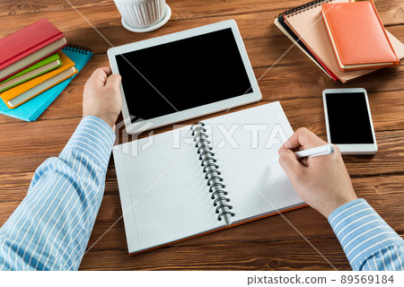 businessman works in the office 89569184