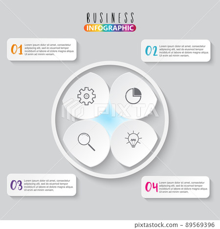 Infographic element with four options 89569396