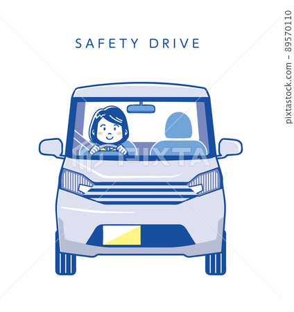 Female driver of safe driving Female driver of safe driving 89570110