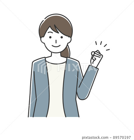 Guts pose business woman Guts pose business woman 89570197