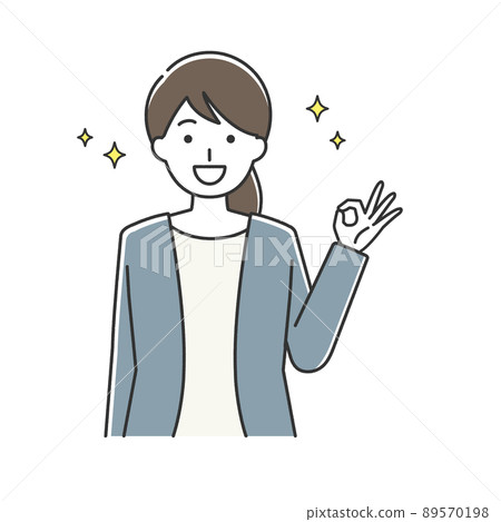 有好標誌的女商人 有好標誌的女商人 89570198