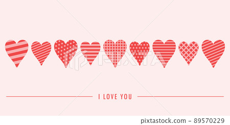 valentines day greeting card i love you red... - Stock Illustration ...