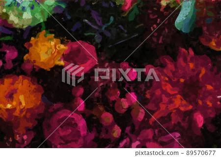 Beautiful abstract floral rose peony flower illustration Beautiful abstract floral rose peony flower illustration 89570677