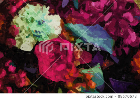 Beautiful abstract floral rose peony flower illustration Beautiful abstract floral rose peony flower illustration 89570678