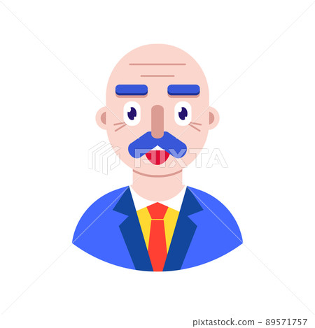 Male face in flat style Male face in flat style 89571757