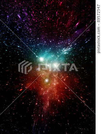 galaxy in a free space. 3D rendering 89572547