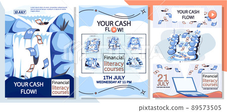Cash flow, stable income website, banner. Poster with idea of income growth and development Cash flow, stable income website, banner. Poster with idea of income growth and development 89573505
