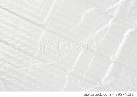 Folded crumpled bubble wrap foil background Folded crumpled bubble wrap foil background 89574128