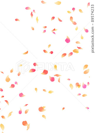 Background material_watercolor_flower blizzard_red 89574233