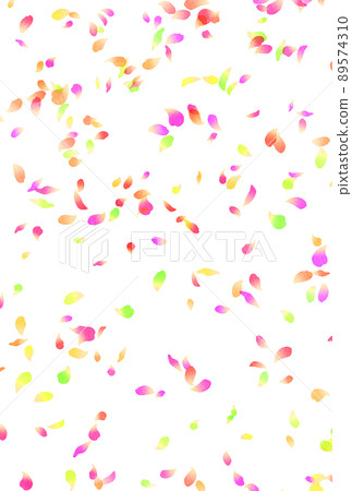 背景材料_水彩_花卉暴風雪_七彩 89574310
