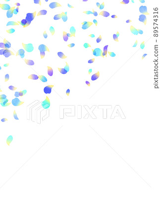 背景材料_watercolor_flower blizzard_blue 背景材料_watercolor_flower blizzard_blue 89574316