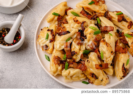 Dumplings, filled with mashed potatoes. Dumplings, filled with mashed potatoes. 89575868