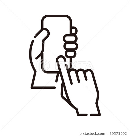 Smartphone operation [Business Icon Series] 89575992