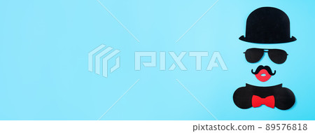 father's day background top view paper decoration Father's day father's day background top view paper decoration Father's day 89576818