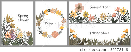 花卉設計框架 89578148