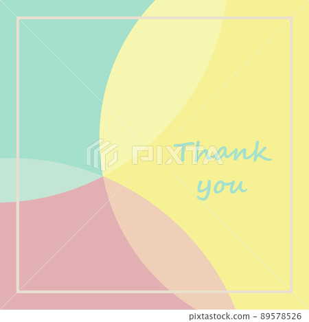 Thank you card with geometric pattern_square 4 89578526