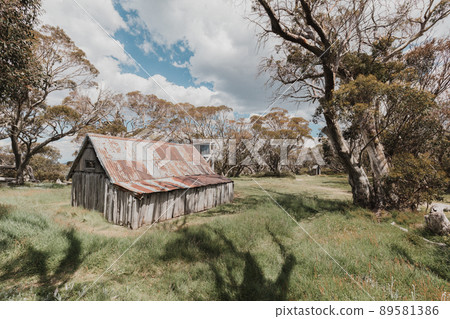 Wallace Hut near Falls Creek in Australia 89581386