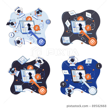 Cryptocurrency exchange platform and blockchain. Bitcoin mining, exchange platform, investment technology 89582668
