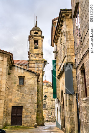 Traditional architecture of Santiago de Compostela. UNESCO world heritage in Galicia, Spain Traditional architecture of Santiago de Compostela. UNESCO world heritage in Galicia, Spain 89583146