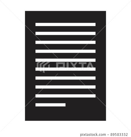 Contract icon vector for business file data and document report in a glyph illustration Contract icon vector for business file data and document report in a glyph illustration 89583332